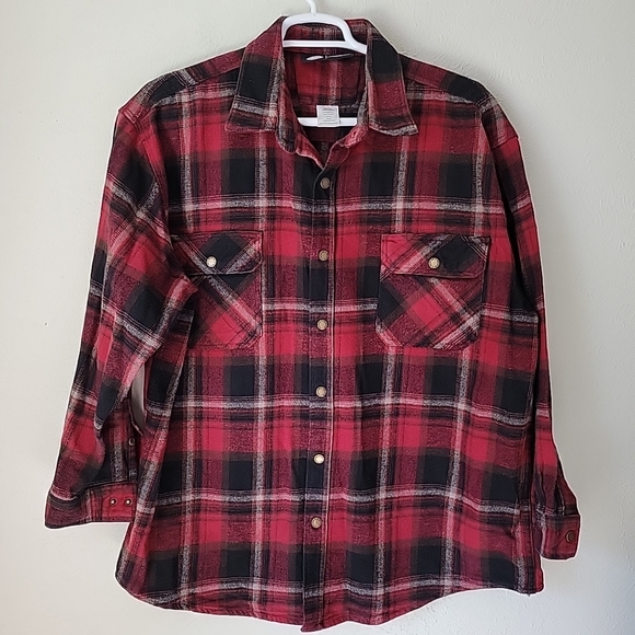 Vintage Polar King ~Heavy Weight~ Flannel Shirt ~snap Front~  2XL - Picture 1 of 11